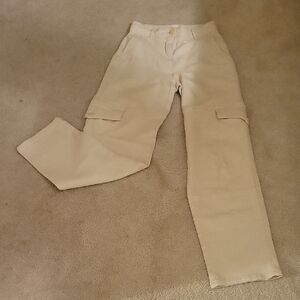 Aritzia Wilfred Free Cream Cargo  Pants Sz 00